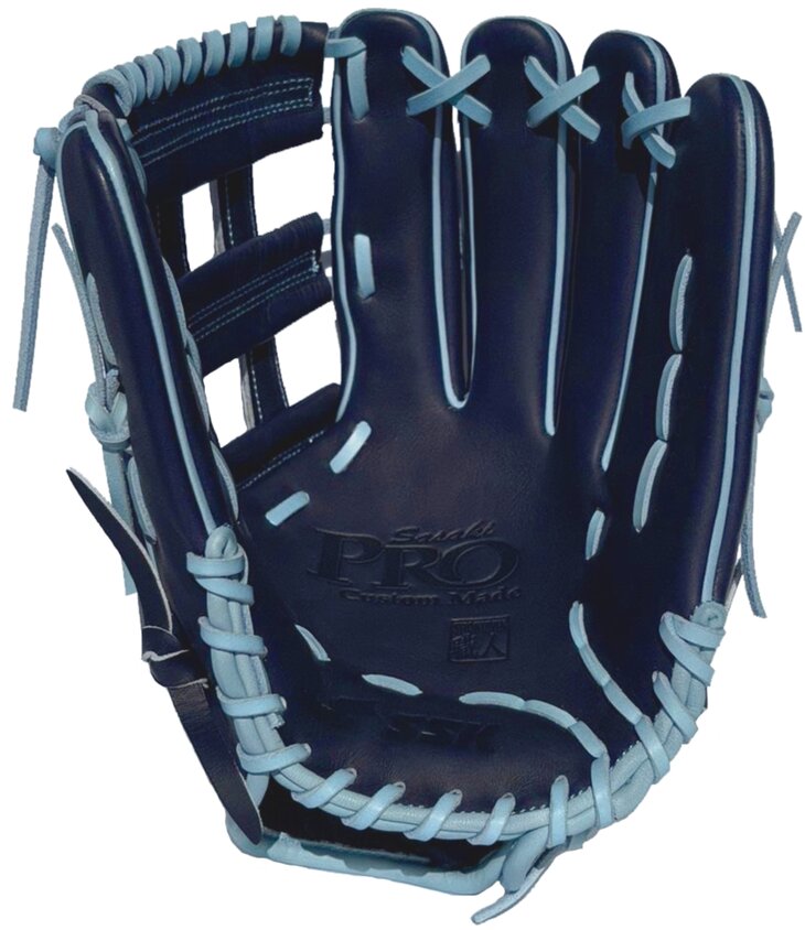 SSK Pro Custom 12.75" Outfield Glove Navy/Colombia Blue RHT