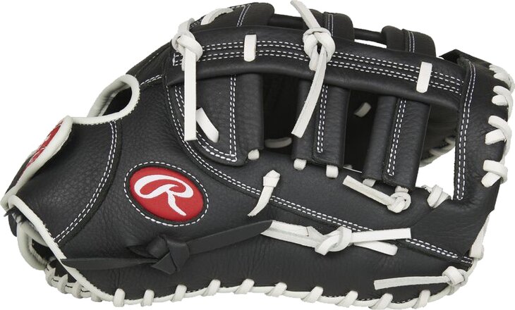 Rawlings Shut Out Softball 12" First Base Glove Black/White RHT
