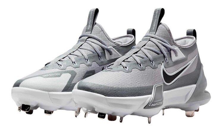 Nike Trout 9 Elite Grey Metal Cleats