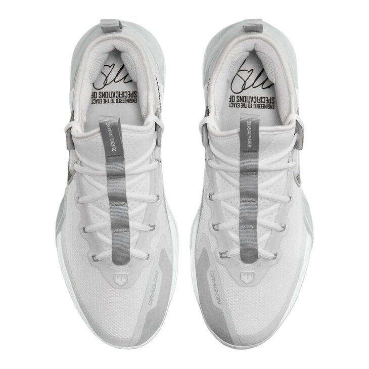 Nike Trout 9 Elite White Metal Cleats