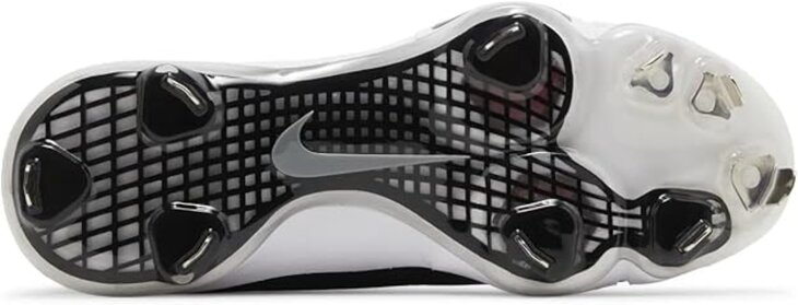 Nike Trout 9 Pro Black/White Metal Cleats