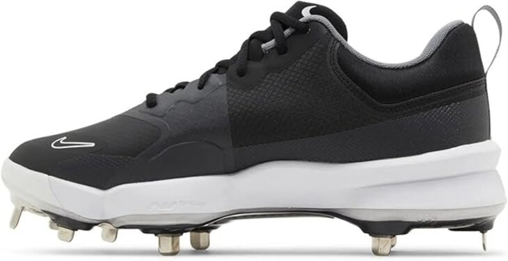 Nike Trout 9 Pro Black/White Metal Cleats