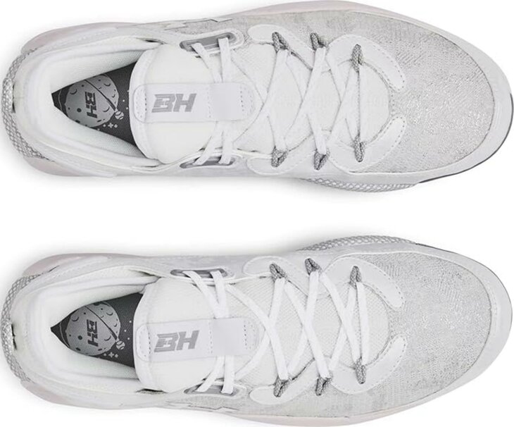 Under Armour Harper 8 Elite White/Silver High Rubber Cleats
