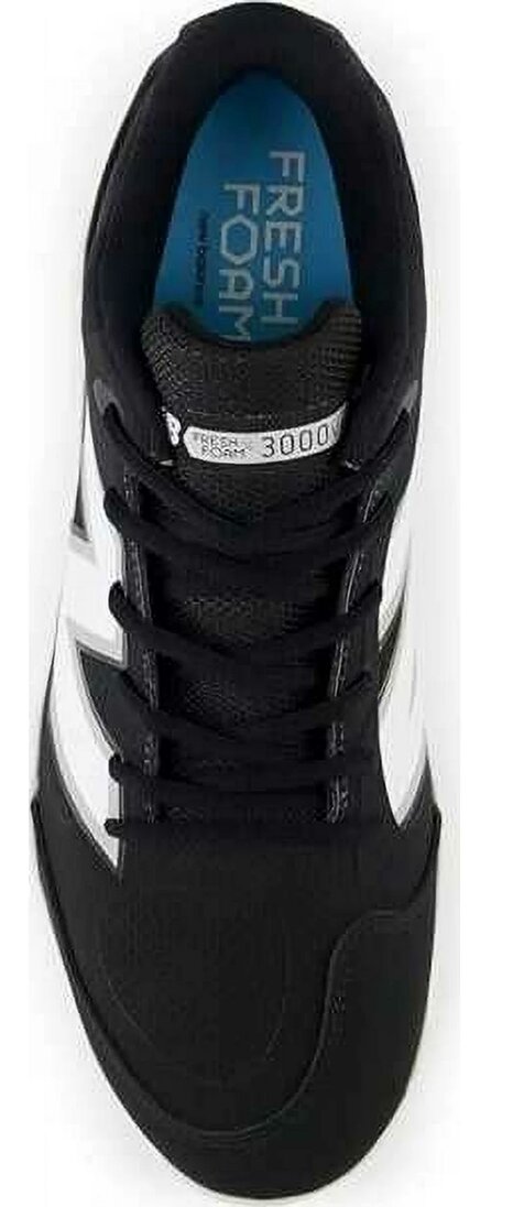 New Balance L3000BK7 Black/White Metal Cleats