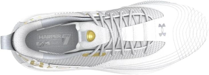 Under Armour Harper 7 Elite White  Low Rubber Cleats