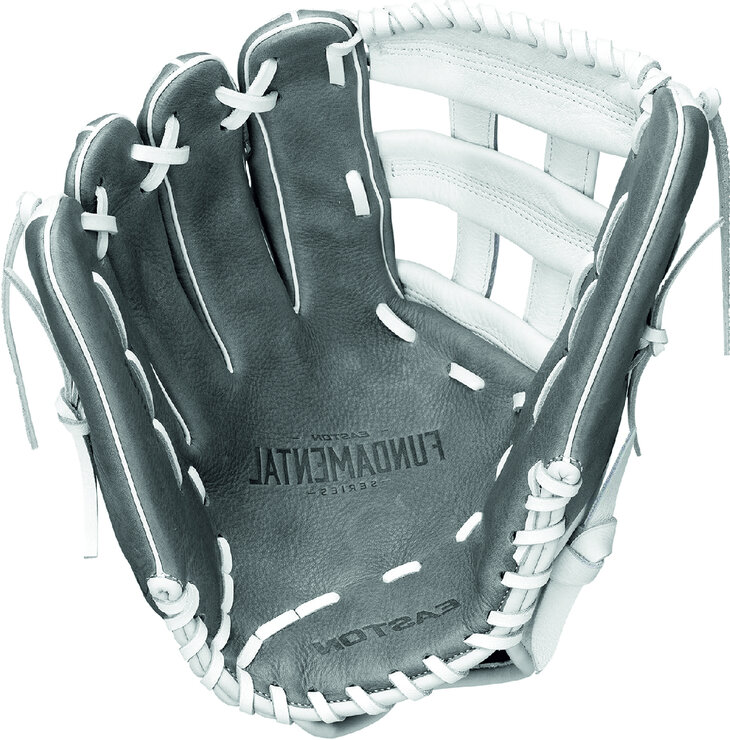 Easton Fundamental 13" Outfield Glove White/Grey/Teal LHT