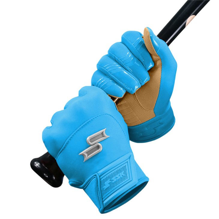 SSK X1 Color Rush Batting Gloves Colombia Blue