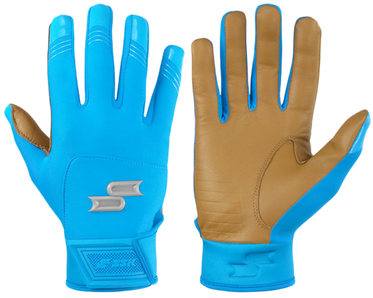 SSK X1 Color Rush Batting Gloves Colombia Blue