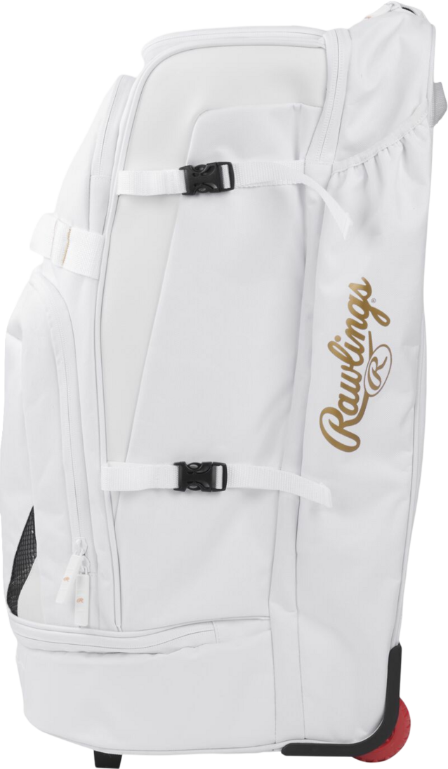 Rawlings Gold Collection Wheeled Bag White
