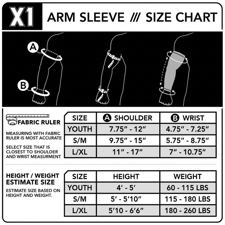 SSK X1 Compression Arm Sleeve Colombia Blue
