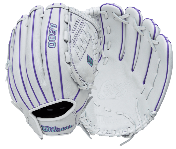 Wilson A500 Siren 12.5" All-Round Glove White/Purple RHT