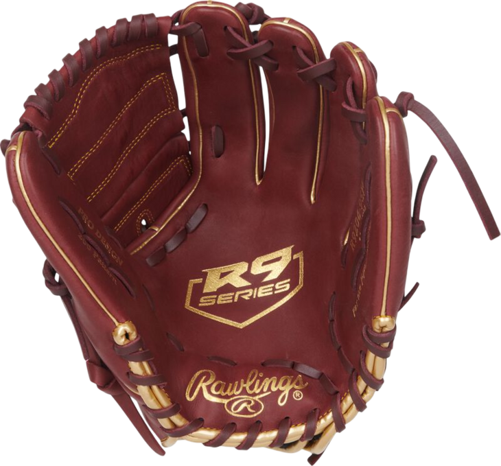 Rawlings R9 12" Infield/Pitcher Glove Cherry Red RHT