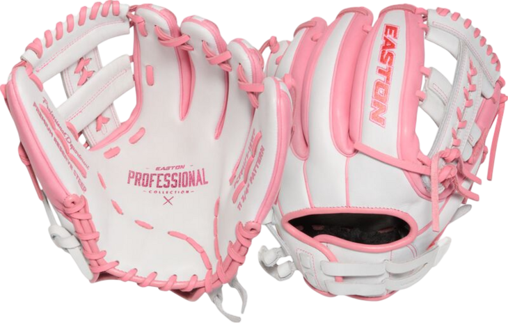 Easton Professional Collection 11.75" Infield Glove White/Pink RHT