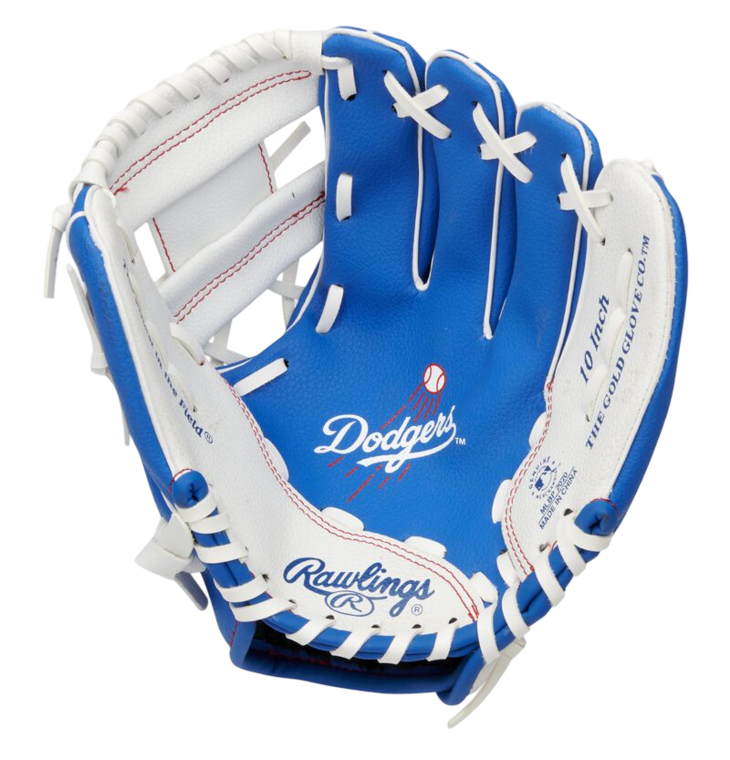 Rawlings Dodgers Team Glove 10.0" Youth Glove Royal Blue/White RHT