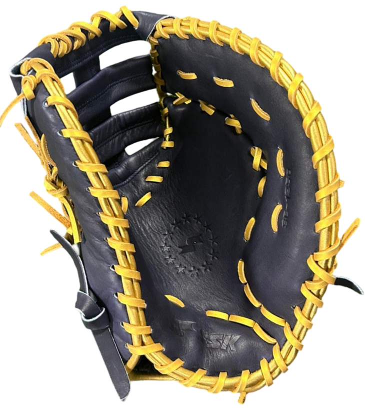 SSK EBC50 12.5" First Base Glove Crocodile Pattern Navy/Gold RHT