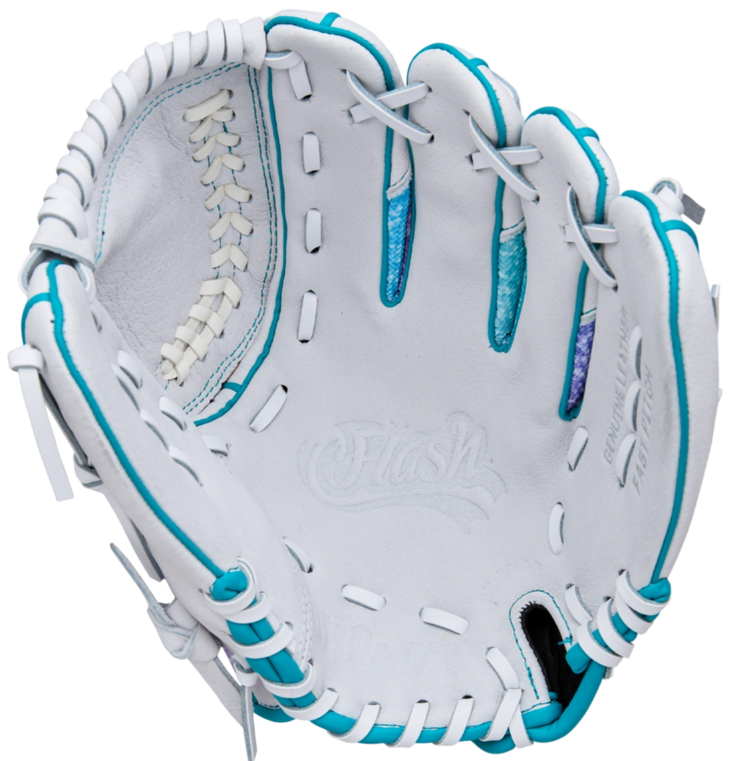 Wilson A440 11" Youth Infield Glove White/Teal/Pink RHT