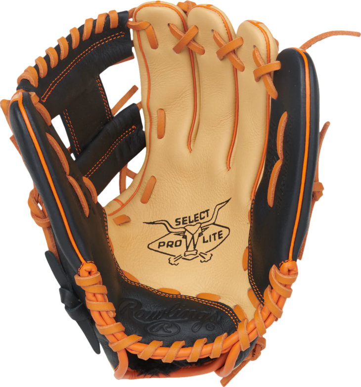 Rawlings Select Pro Lite Jackson Holliday 11.25" Youth Infield Glove Tan/Black/Orange RHT