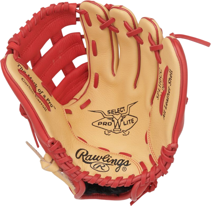 Rawlings Select Pro Lite Corbin Carrol 11" Youth Infield Glove Tan/Scarlet RHT