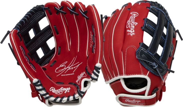 Rawlings Sure Catch Bryce Harper 11.5" Youth Glove Scarlet/Black RHT
