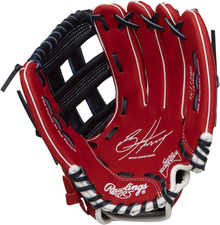 Rawlings Sure Catch Bryce Harper 11.5" Youth Glove Scarlet/Black RHT