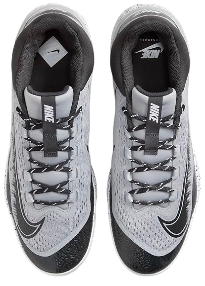 Nike Huarache Elite 4 Low Wolf Grey/White/Dark Smoke Grey Metal Cleats