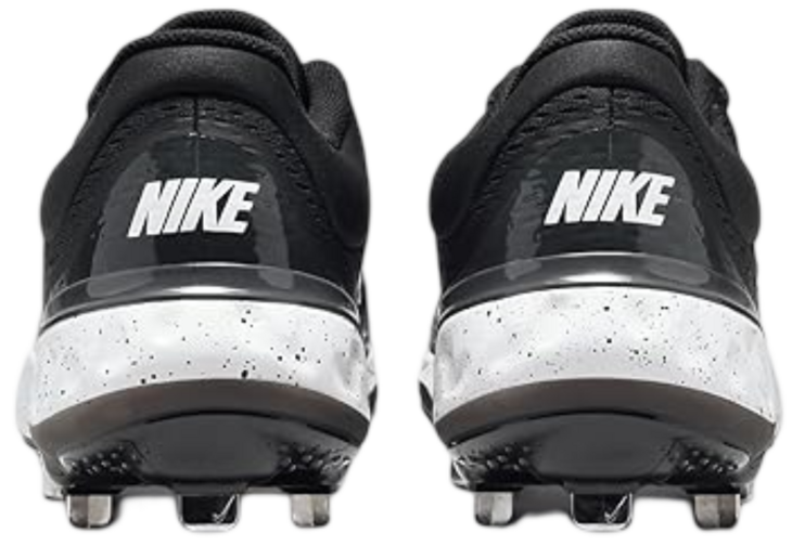 Nike Huarache Elite 4 Low Black/Dark Smoke Grey/White Metal Cleats