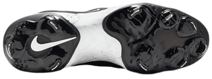 Nike Huarache Elite 4 Low Black/Dark Smoke Grey/White Metal Cleats