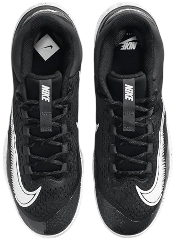 Nike Huarache Elite 4 Low Black/Dark Smoke Grey/White Metal Cleats