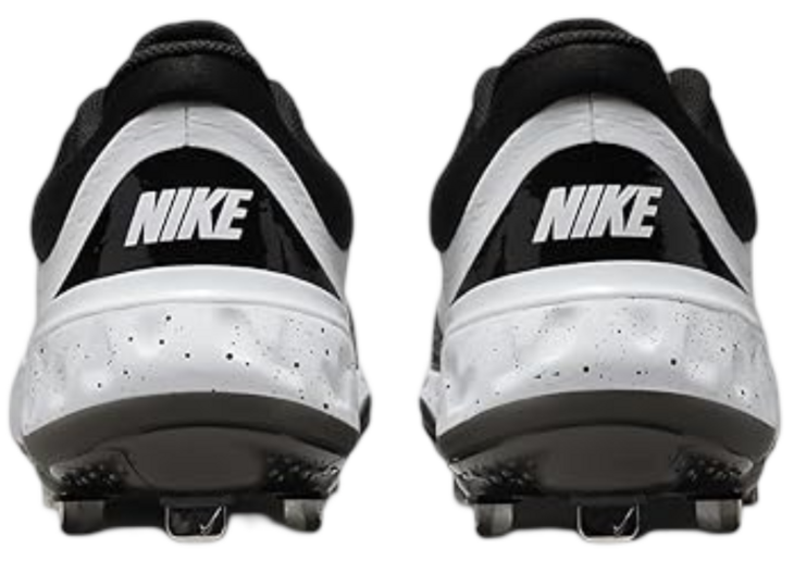 Nike Huarache Elite 4 Low White/Black/Splatter Metal Cleats