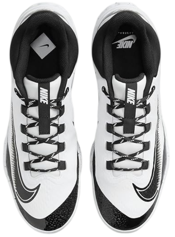 Nike Huarache Elite 4 Low White/Black/Splatter Metal Cleats