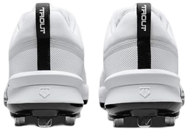 Nike Trout 9 Pro White/Black Metal Cleats