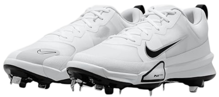 Nike Trout 9 Pro White/Black Metal Cleats