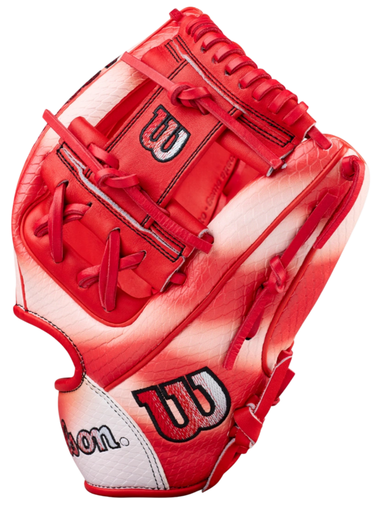 Wilson A2000 Zach Netto 11.75" Infield Glove Red/White RHT