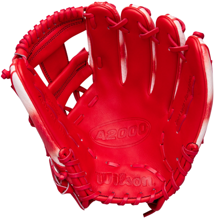 Wilson A2000 Zach Netto 11.75" Infield Glove Red/White RHT