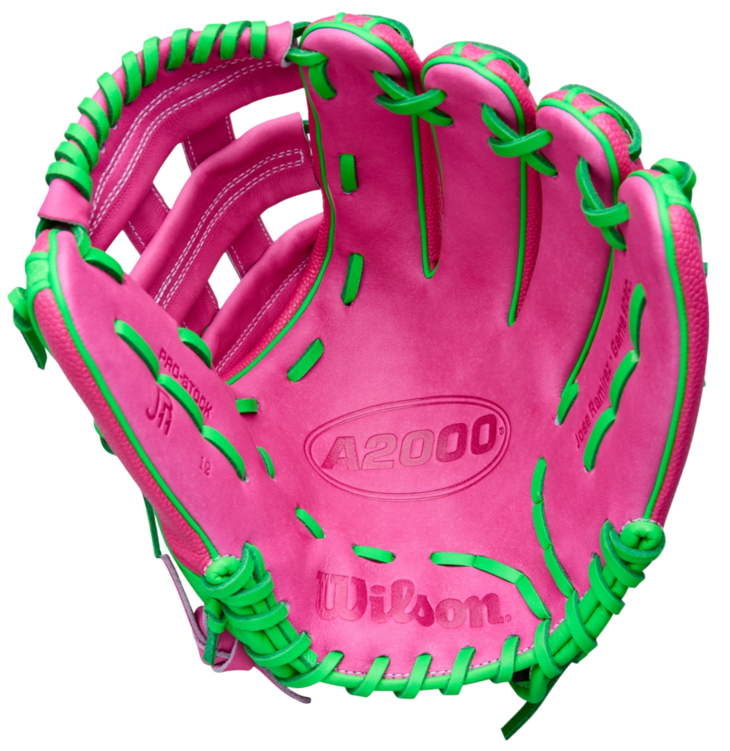 Wilson A2000 Jose Ramirez 12&rdquo; Infield Glove Flamingo Pink/Neon RHT