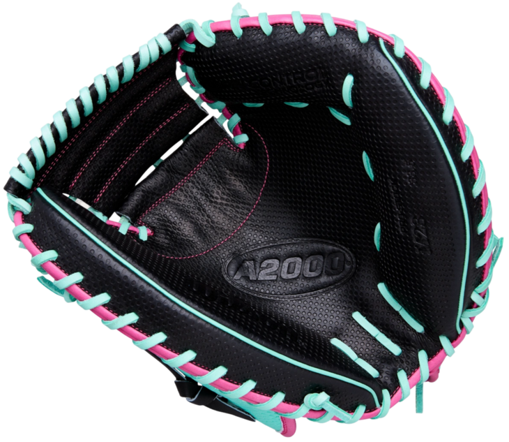 Wilson A2000 M23SS 33.5&rdquo; Catcher Glove Seafoam/Black/Pink