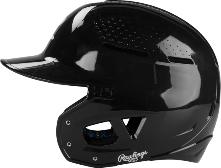 Rawlings RX2 Gloss Batting Helmet Black