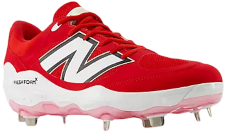 New Balance L3000TR7 Team Red/White Metal Cleats