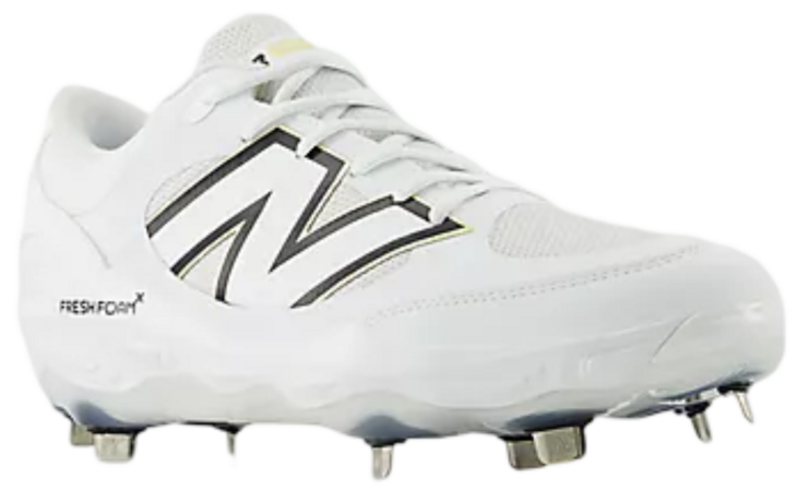 New Balance L3000TW7 White Metal Cleats