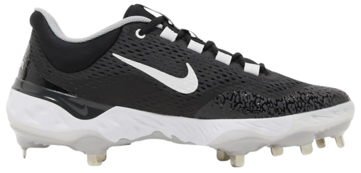 Nike Huarache Elite 4 Low 'Black/Dark Smoke Grey Metal Cleats