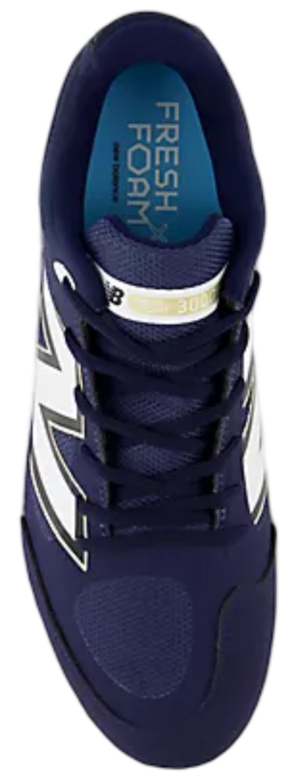 New Balance L3000TN7 Team Navy/White Metal Cleats