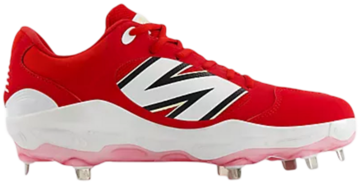 New Balance L3000TR7 Team Red/White Metal Cleats