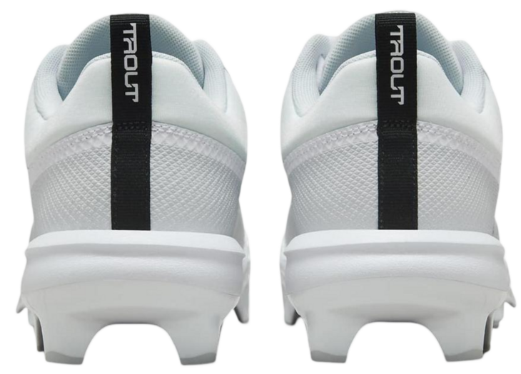 Nike Trout 9 Pro White/Black Low Rubber Cleats