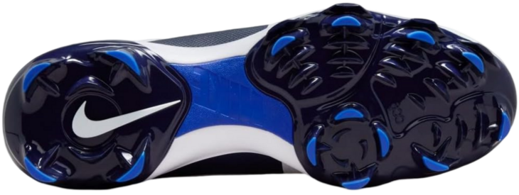 Nike Trout 9 Pro White/Navy/Royal Low Rubber Cleats