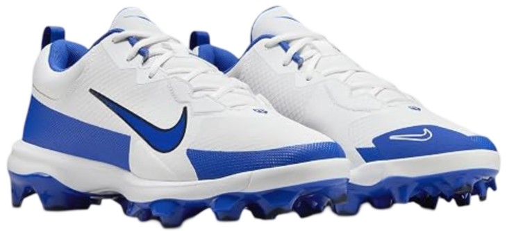 Nike Trout 9 Pro White/Royal Low Rubber Cleats