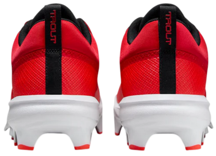 Nike Trout 9 Pro Scarlet/White Low Rubber Cleats