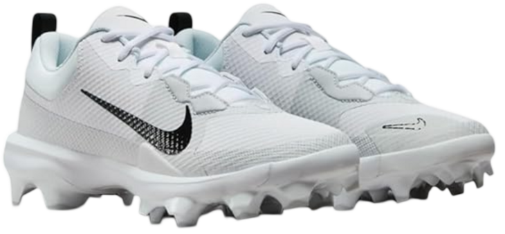 Nike Trout 9 Pro White/Grey Low Rubber Cleats