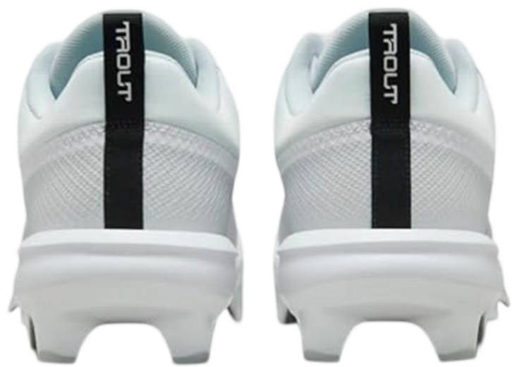 Nike Trout 9 Pro White/Grey Low Rubber Cleats