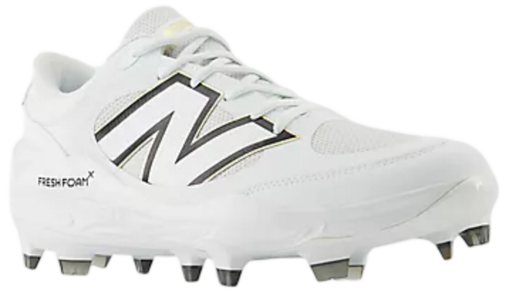 New balance PL3000W7 White/Black Rubber Cleats