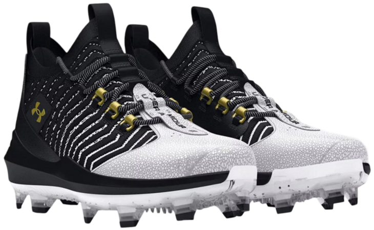 Under Armour Harper 9 Pro Black/White/Gold Rubber